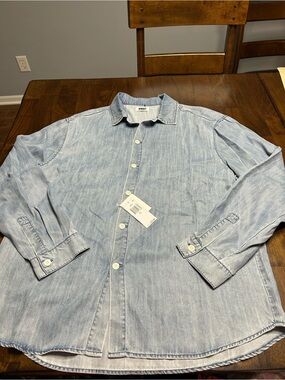 KROST Feather Weight Relaxed Denim Shirt Size XL NWT $225